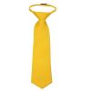 BUYYOURTIES B-ZIP-ADF-33 - Boys Solid Formal Tuxedo 14 inch Zipper Necktie view 1