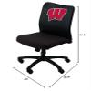 NCAA Wisconsin Badgers Office Chair view 2