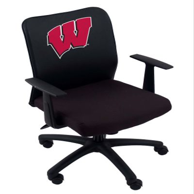 NCAA Wisconsin Badgers Office Chair With Arms
