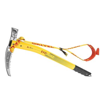 Grivel Air Tech Hammer ice pick 53 cm, with Easy Sling + SSpring yellow/grey