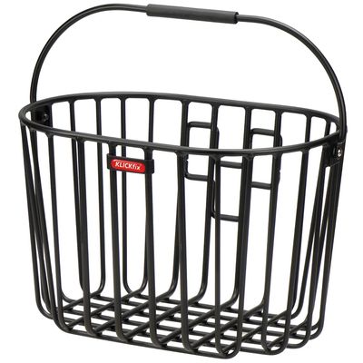 KlickFix Rixen & Kaul Alumino Front Basket - Black