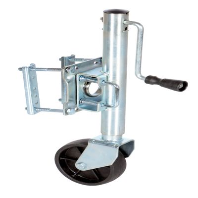 Vestil TJ-06 Side Swivel and Wheel Trailer Jack, 800 lbs Capacity, 10" Lift Range