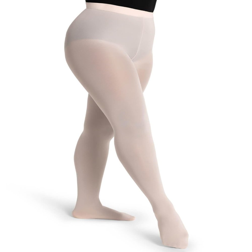Capezio womens Studio Basics Footed tights, Ballet Pink, Large-X-Large US
