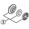 Shimano HB-4500 Lock nut Unit view 2