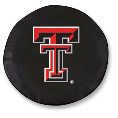 Holland Bar Stool TCFTXTechBK-29 x 8 Texas Tech Tire Cover-Black