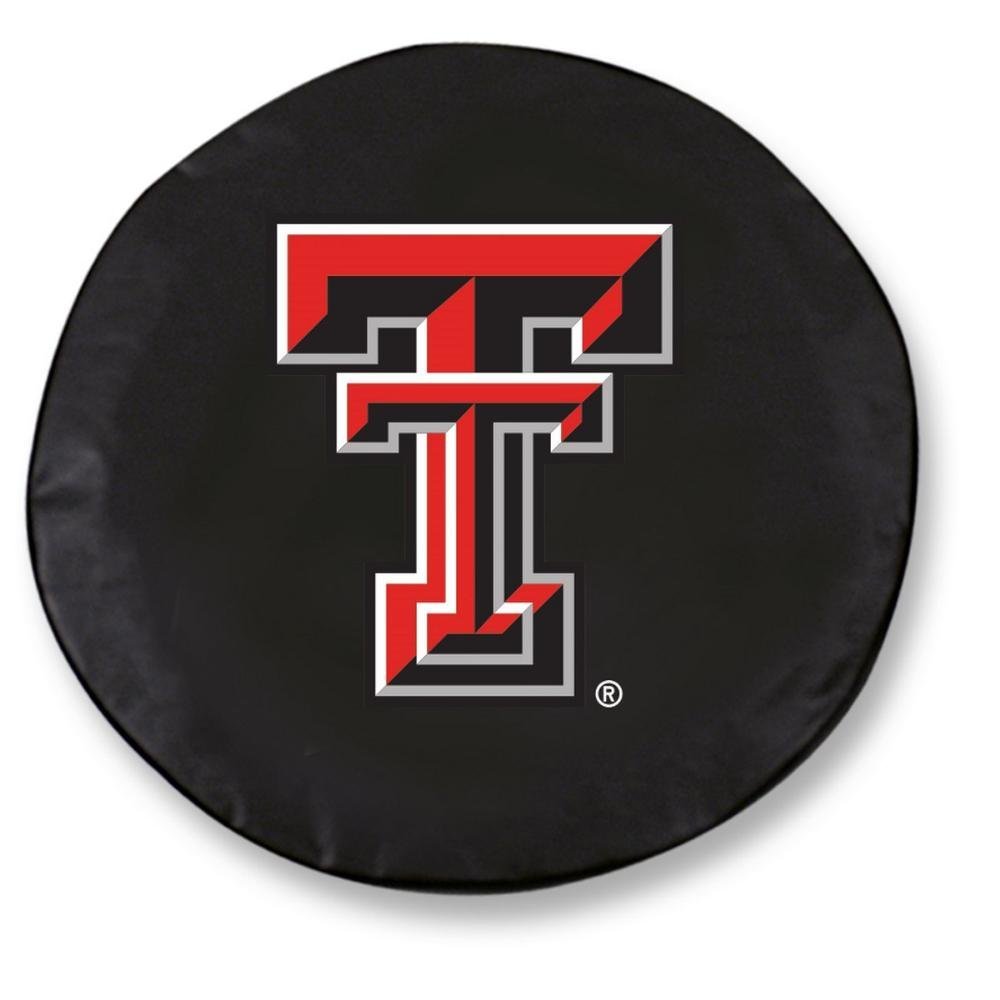 Holland Bar Stool TCFTXTechBK-29 x 8 Texas Tech Tire Cover-Black