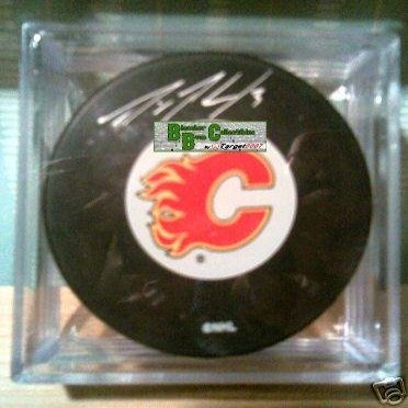 Dion Phaneuf Autographed Hockey Puck - COA - Autographed NHL Pucks