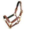 Tory Padded Leather Halter Horse Oakbark/Navy