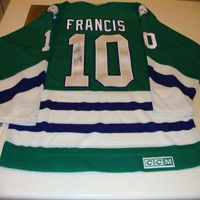 Autographed Ron Francis Jersey - NHL COA - Autographed NHL Jerseys
