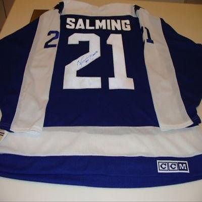 Borje Salming Signed Uniform - NHL COA - Autographed NHL Jerseys