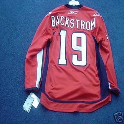 Nicklas Backstrom Signed Jersey - Home L - Autographed NHL Jerseys