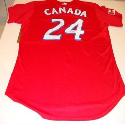 Toronto Blue Jays Canada Day Jersey 52 Pro Romero Auto - Autographed MLB Jerseys