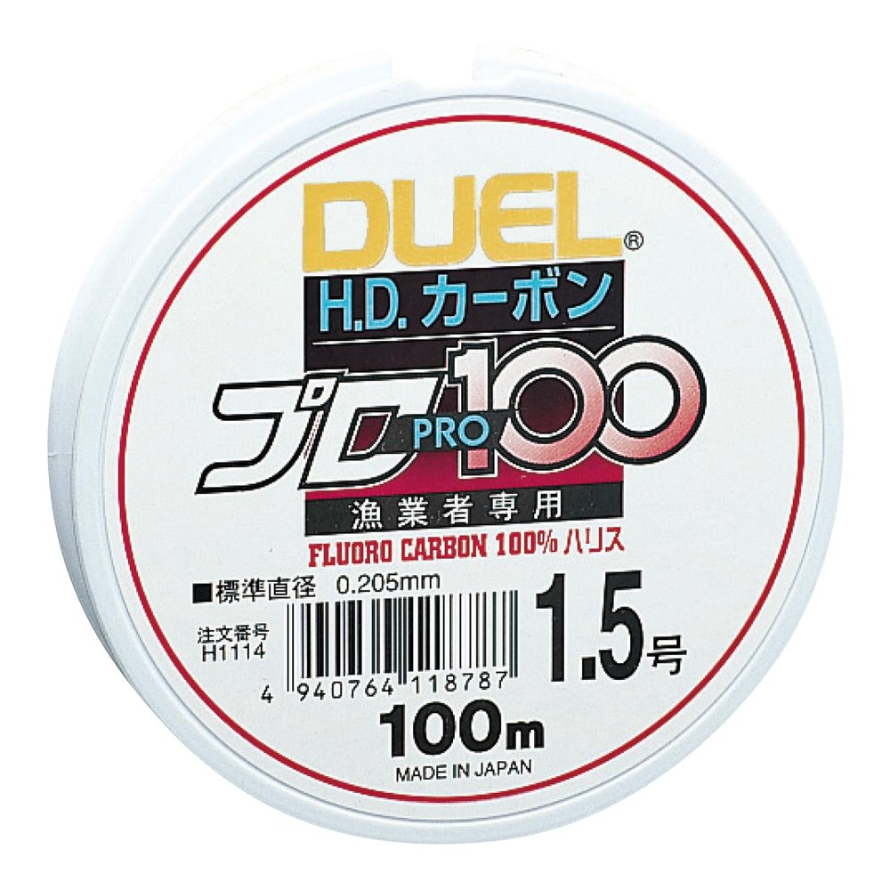 Duel Fluoro Line H1114 HD Carbon Pro 100S No. 1.5 Clear