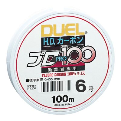 Duel Fluoro Line H1200 HD Carbon Pro 100S, No. 6, Clear