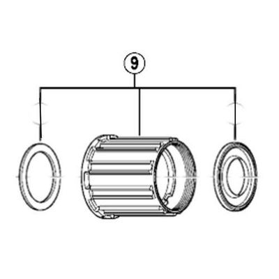 SHIMANO Freehub Body Replacement F/Body FH4500 9spd