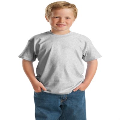 Hanes boys ComfortBlend EcoSmart Crewneck(5370)-Ash-L
