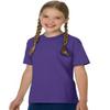 Hanes Youth Tagless Tee (Purple) (XS) view 3