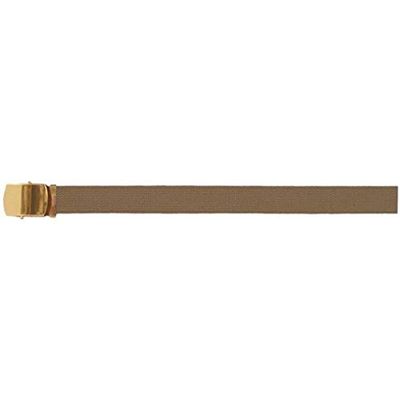 Fox Outdoor Products Brass Plated Roller Web Belt, Brown, 44"