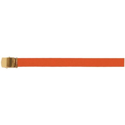 Fox Outdoor Products Brass Plated Roller Web Belt, Red, 54"