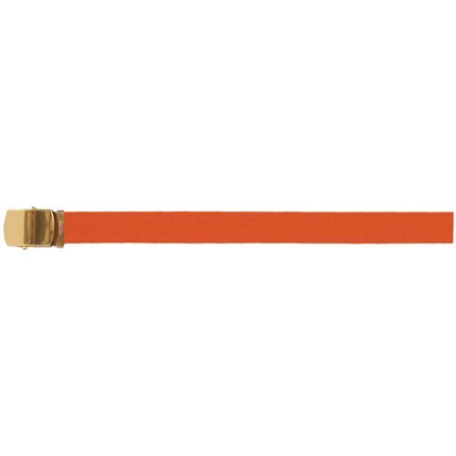 Fox Outdoor Products Brass Plated Roller Web Belt, Red, 54"