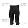 Russell Athletic Boys Deluxe Game Football Pant - Premium Performance Football Pants for Young Athletes 5I Black view 4