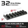 Caliber Grip Glides Enclosed Trailer Door Set 13351, 32-pc view 2