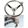 Edson 14.5" SS Comfort Grip Steering Wheel w/PowerKnob view 2