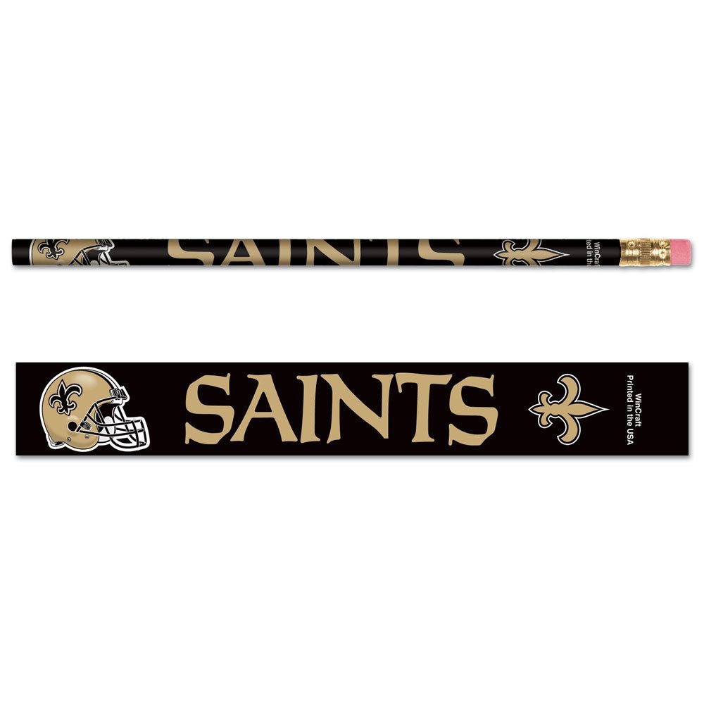 WinCraft NFL New Orleans Saints 15550041 Pencil (6 Pack)