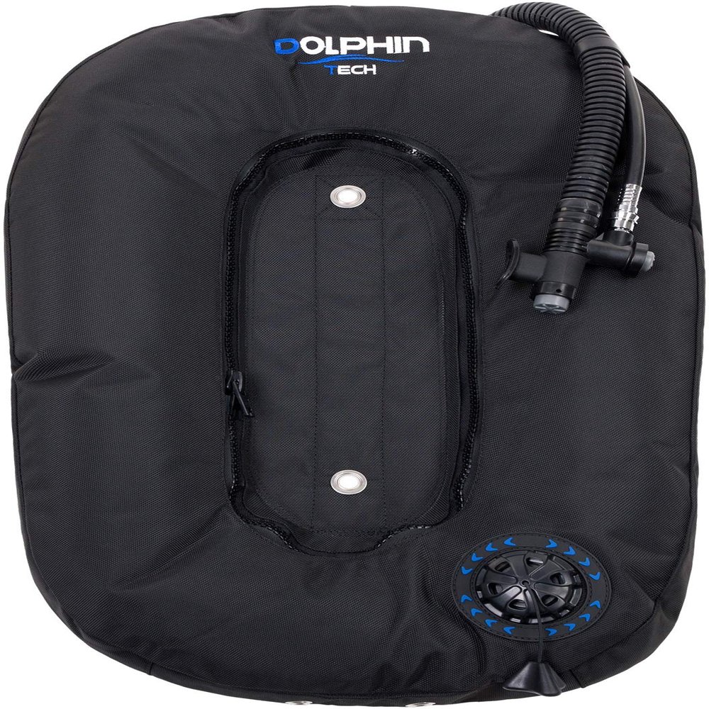 IST Streamlined Donut Style Single Tank Air Cell, 40lbf Buoyancy (Black)