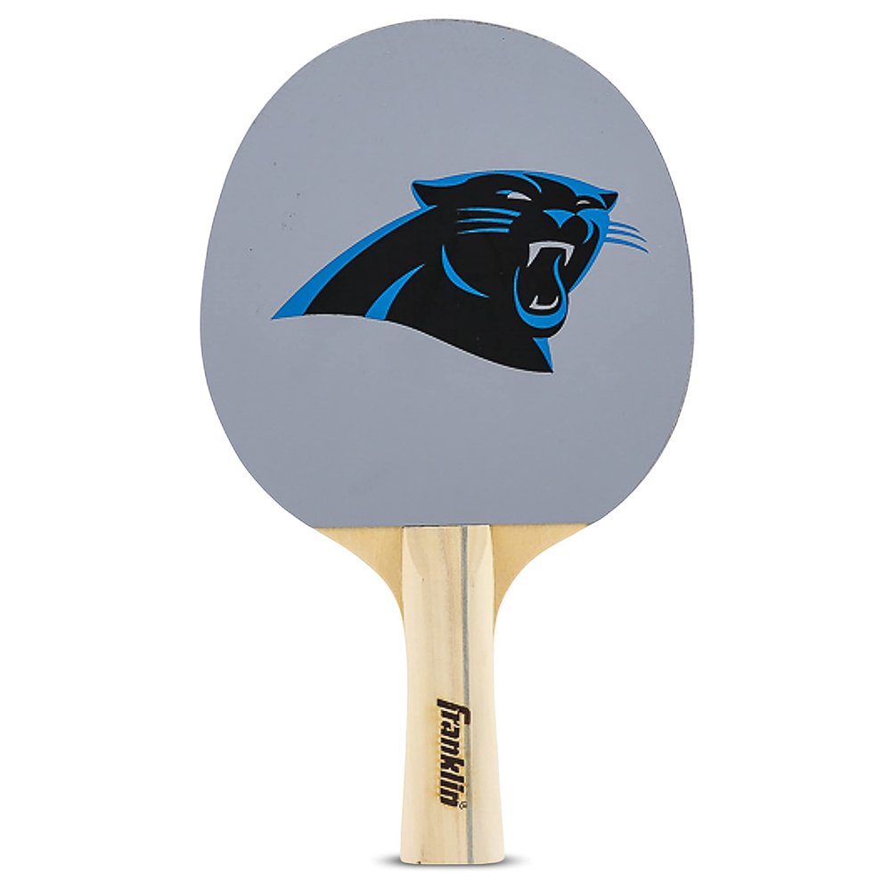 Franklin Sports Carolina Panthers Table Tennis Paddle - NFL Team Table Tennis Paddles - Official Team Logos and Colors - Fun NFL Game Room Accessories