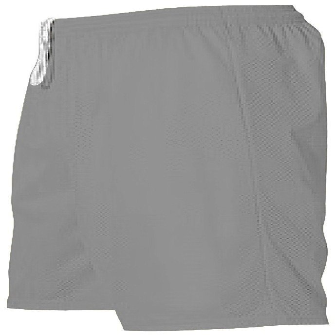 Alleson Athletic 569P Adult Mesh Shorts (9-Inch Inseam), Silver, Medium