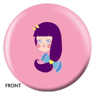 Bowlerstore Products Girl with Purple Hair Designer Bowling Ball (12lbs)