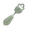 Farica Small Silver tone White faux Pearl Clip On Earrings view 2