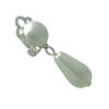 Farica Small Silver tone White faux Pearl Clip On Earrings view 4