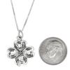 LGU Sterling Silver Dogwood Blossom Necklace (16 Inches) view 2