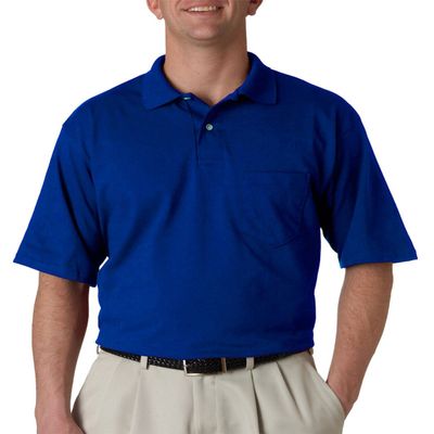 Jerzees Men's Spotshield Pocket Polo Jersey