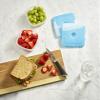 Cool Coolers By Fit & Fresh 4 Pack Slim Ice Packs, Quick Freeze Space Saving Reusable Ice Packs for Lunch Boxes or Coolers, Blue view 2