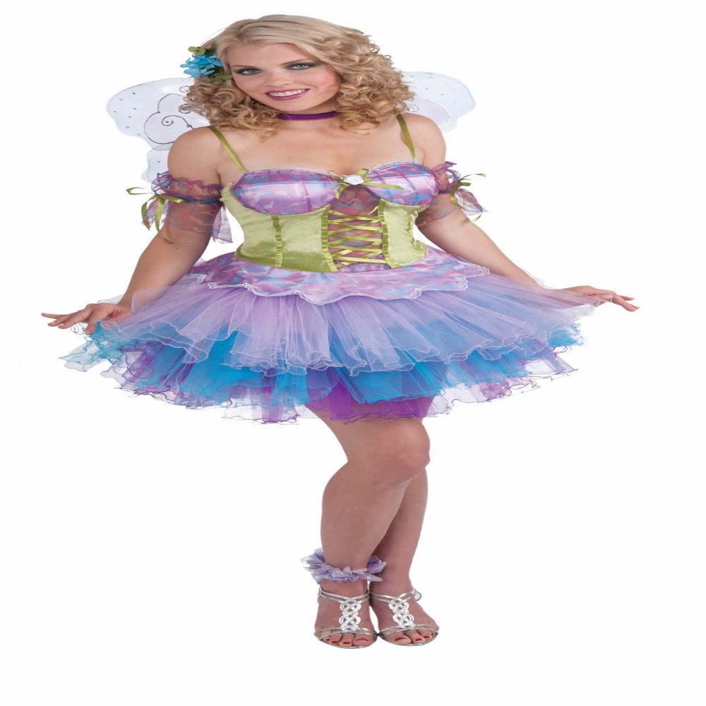 Woman's Fantasy Fairies, Daydream Costume, Pink/Blue/Purple, One Size
