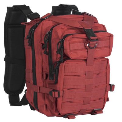 Elite First Aid Fully Stocked Tactical Trauma Backpack, Red