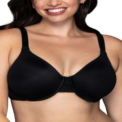 Vanity Fair womens Beauty Back Smoothing (36c - 42h) Minimizer Bra, Midnight Black, 38C US