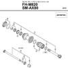 Shimano Spares Part FHM810/M815 axle nut M12 view 2