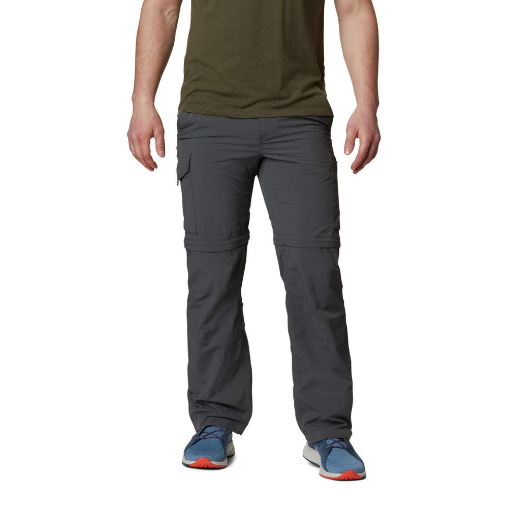 Columbia Men's Silver Ridge Convertible Pant, Grill, 34 x 34