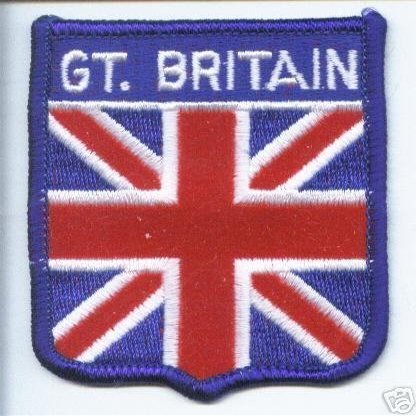1000 Flags Great Britain Union Jack Flag Embroidered Patch Badge