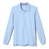 French Toast Little Boys' Long Sleeve Pique Polo, Light Blue, 2T view 1