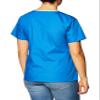 WonderWink Women's Scrubs Charlie 5 Pocket Y-Neck Wrap Top, Royal, Medium view 3