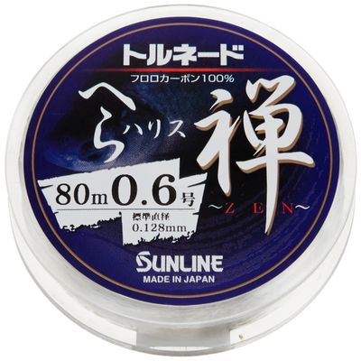 SUNLINE Harris Tornado Spatula, Zen, Fluorocarbon 26.4 ft (80 m), No. 0.6, Natural Clear