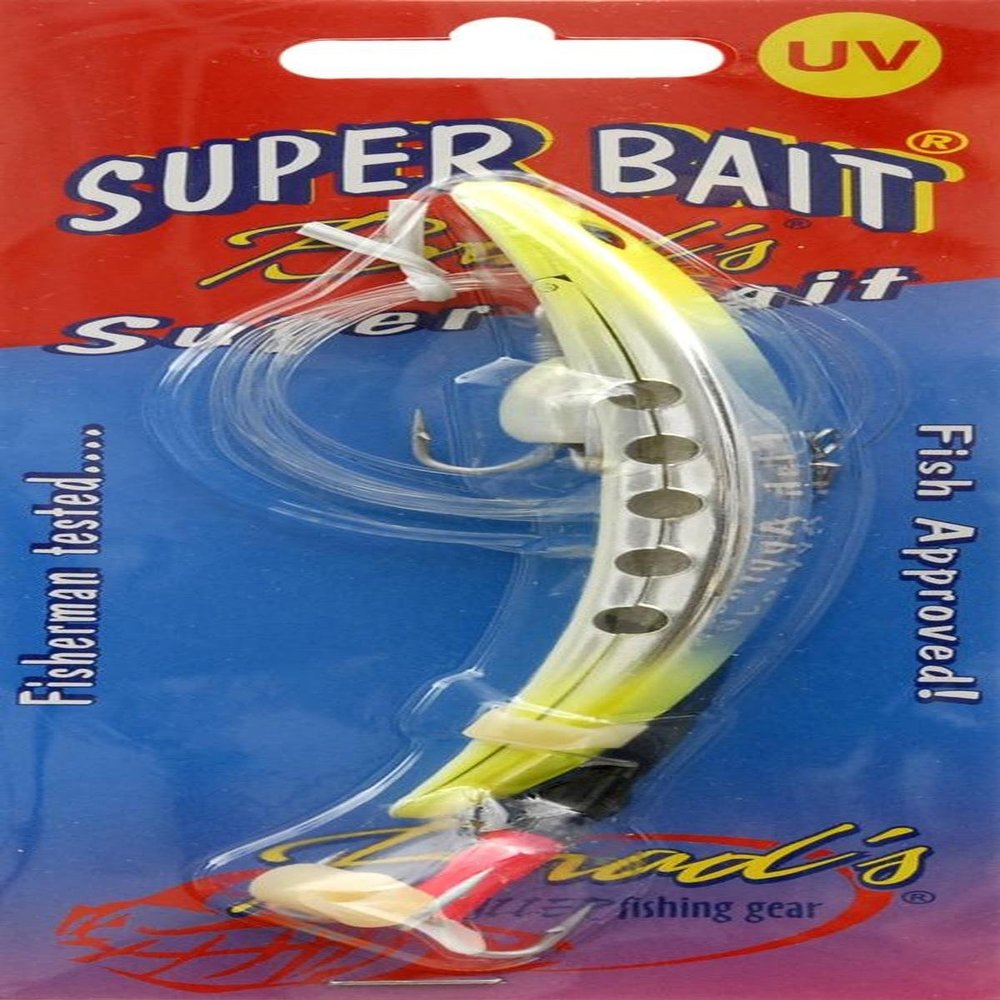 B.S. Fish Tales Super Bait Jackpot Fishing Lure, 4.5-Ounce, Silver/Yellow