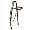 Tory Oversized BrowBand Headstall Oversize Bk/Gry view 1