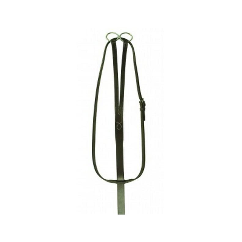 Tory Leather Flat Running Martingale - Havana, Cob