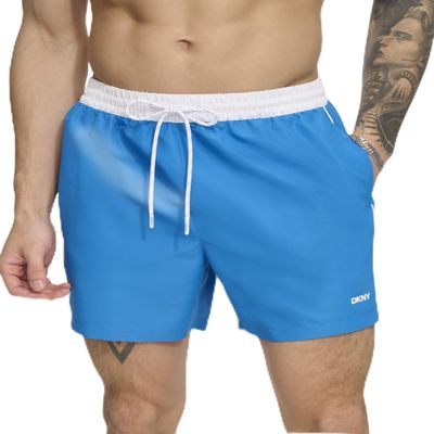 DKNY Men's Swim Swim Trunk,Blue,XX-Large